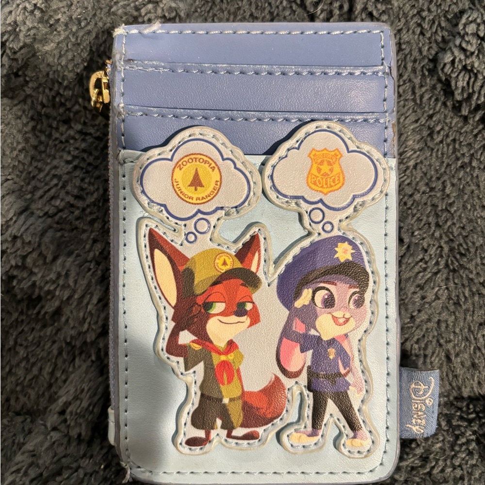 Loungefly Light Blue Zootopia Nick Wilde & Judy Hopps Card Holder